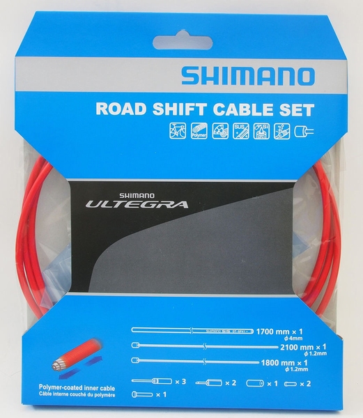 Shimano Shifterkabelset Ultegra 6800 Polymer Rood
