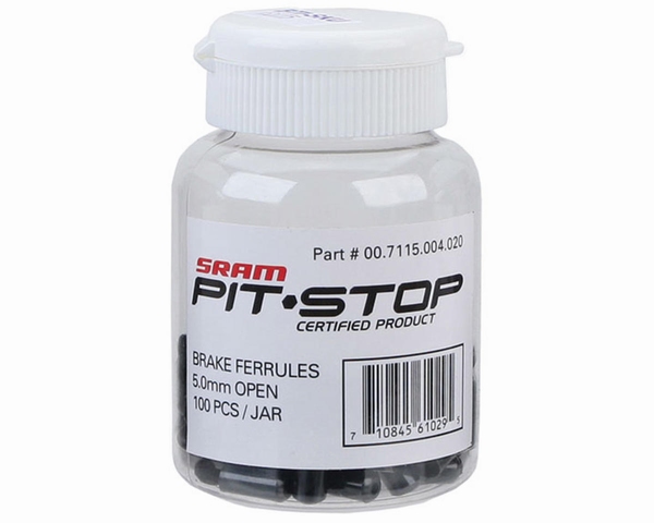 SRAM Kabelstoppers Zwart 5mm 100 Stuks