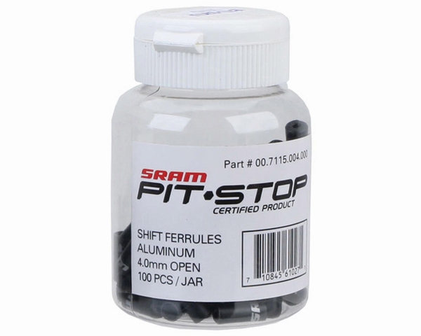 SRAM Kabelstoppers Zwart 4mm 100 Stuks