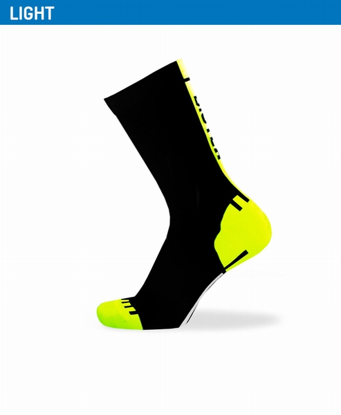 Biotex Fluo Race Sock Black-Yellow