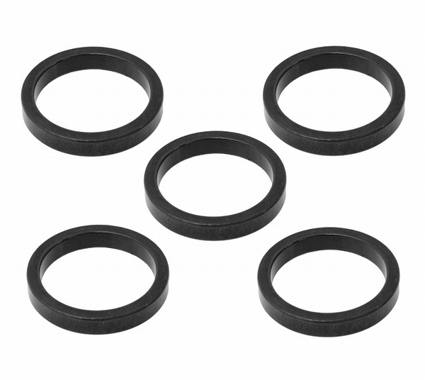 Trivio Spacer 5mm Alloy Zwart 5 Stuks