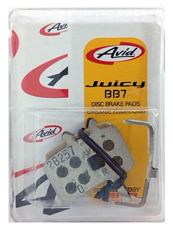 Avid Remblok Set Organic Alu Plaat Juicy/Ultimate/BB7