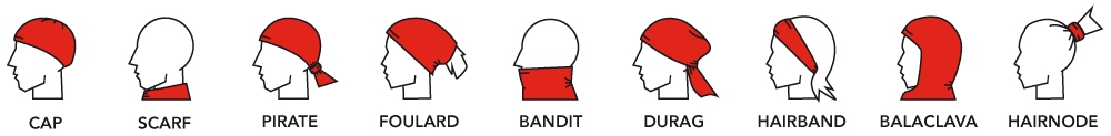 HAD Multifunctie Doek Fleece Red
