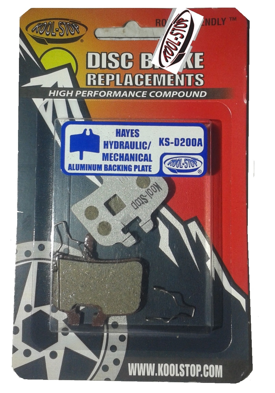 Koolstop Remblok Set KS-D200A Hayes Organic Alu Plaat