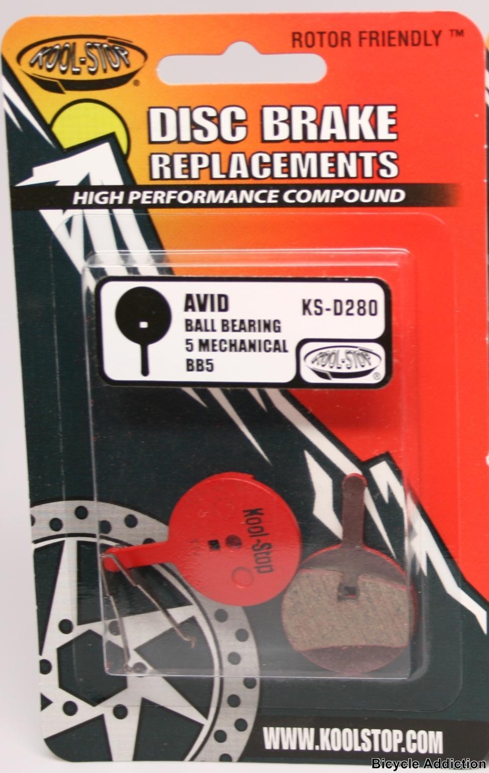 Koolstop Remblok Set KS-D280 Avid Organic BB5