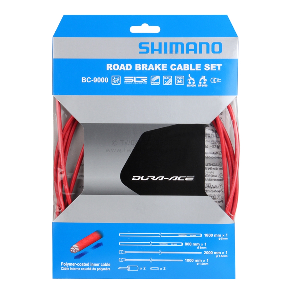 Shimano Remkabelset Dura Ace 9000 Polymer Rood