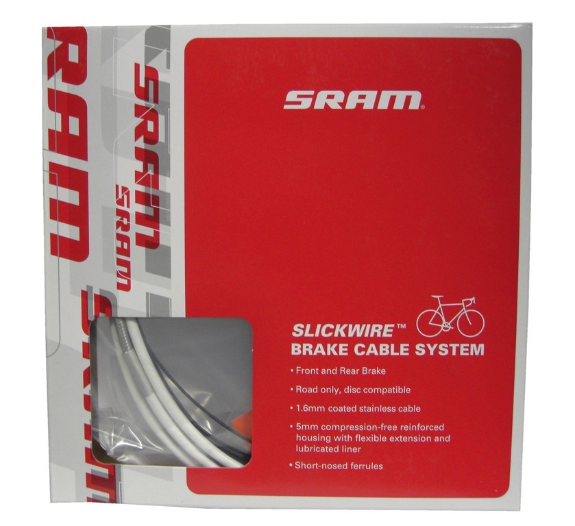 SRAM Remkabelset Slickwire Wit