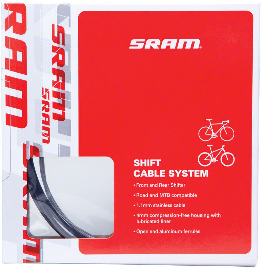 SRAM Shifterkabelset Zwart