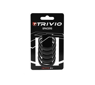 Trivio Spacer 10mm Alloy Zwart 5 Stuks