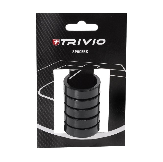 Trivio Spacer 10mm Alloy Zwart 5 Stuks