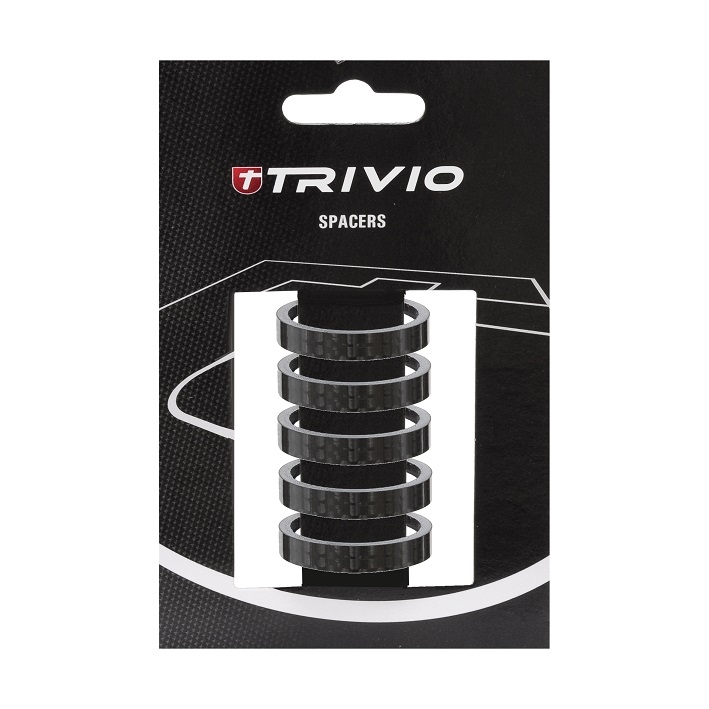 Trivio Spacer 10mm Carbon 5 Stuks