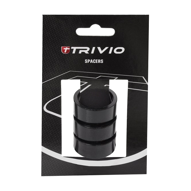 Trivio Spacer 20mm Alloy Zwart 3 Stuks