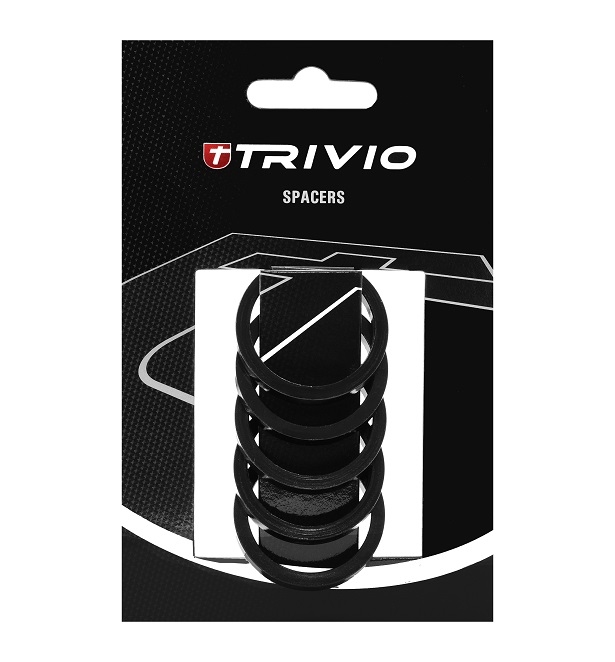 Trivio Spacer 5mm Alloy Zwart 5 Stuks